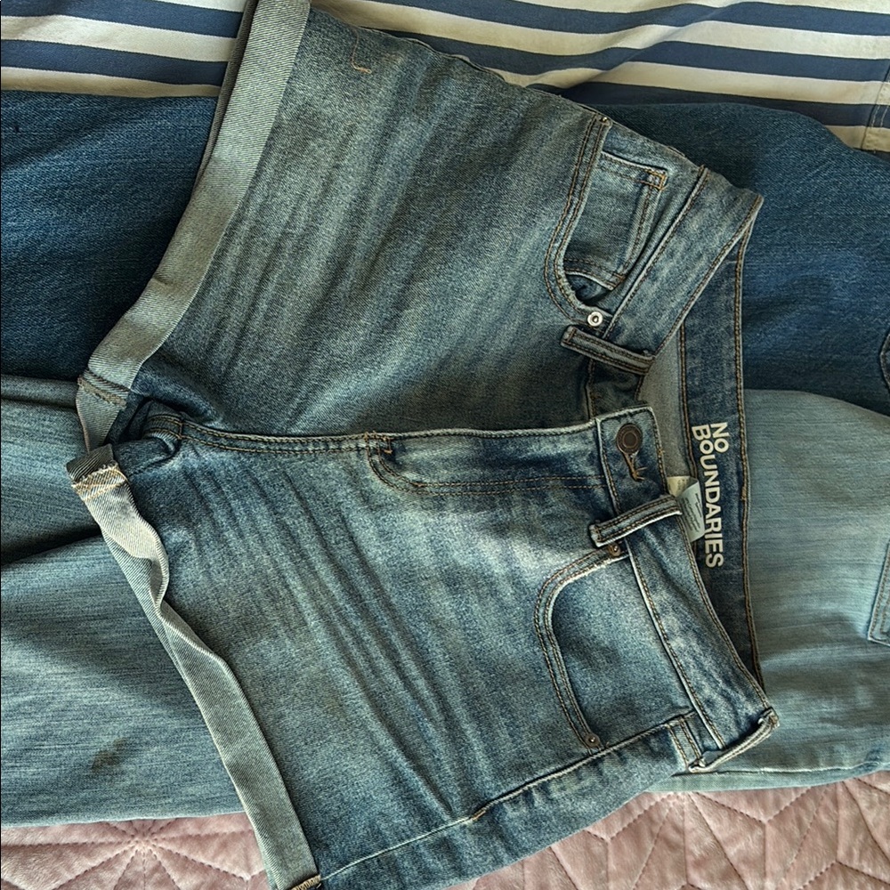 No Boundaries Light Blue Denim Shorts